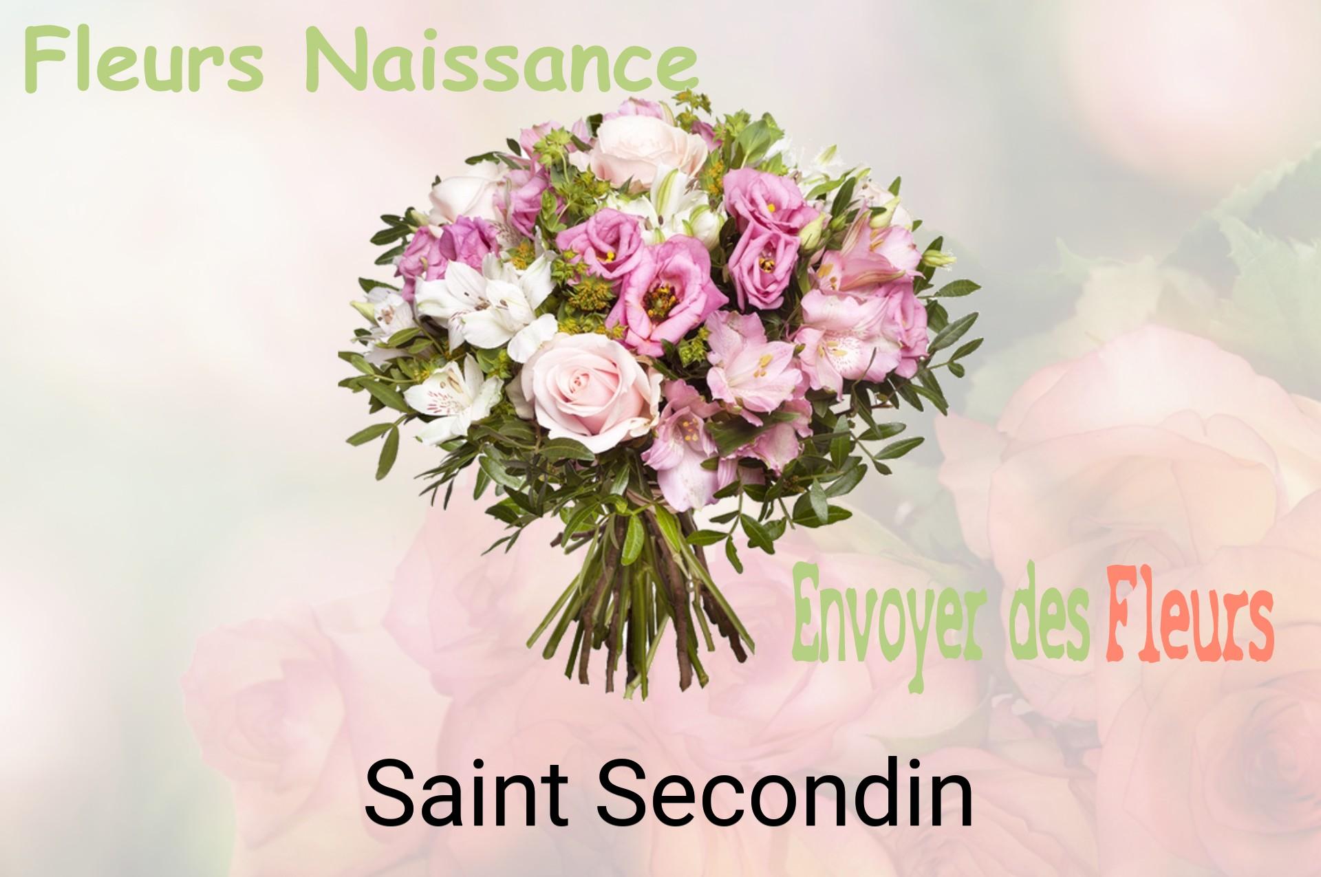 Bouquet de fleurs de naissance livré à Saint-Secondin